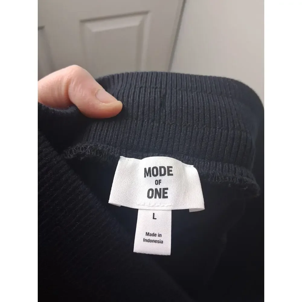 Mode‎ of One Knit Joggers Size L Black Athletic Pants Streetwear Lounge